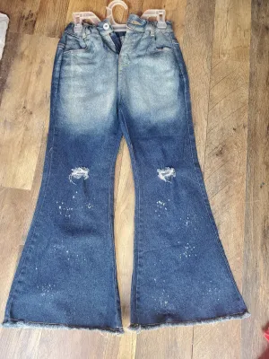 Distressed jeans