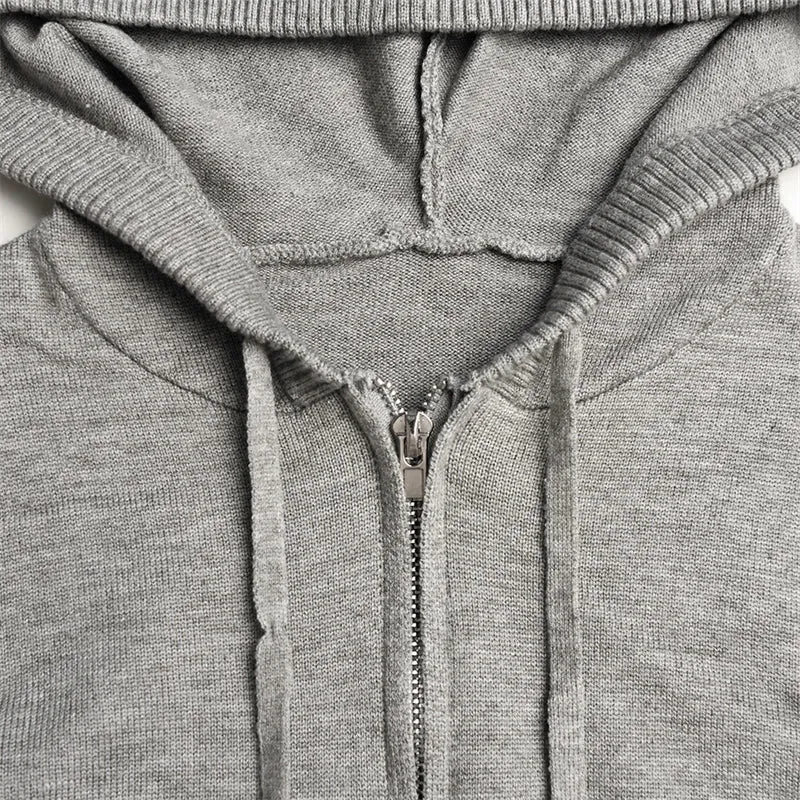 Gabriella - Gebreide lounge set: Cozy hoodie & flared pants in soft stretch