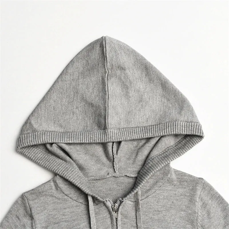 Gabriella - Gebreide lounge set: Cozy hoodie & flared pants in soft stretch