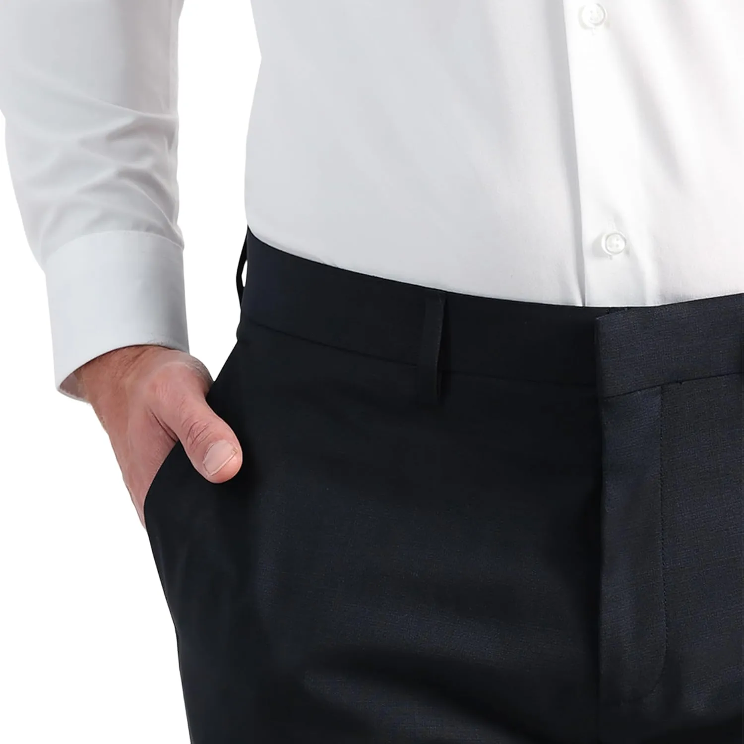 Hagger Men's JMH Premium Wool Tailored Fit Flat Front Suit Separates Pant