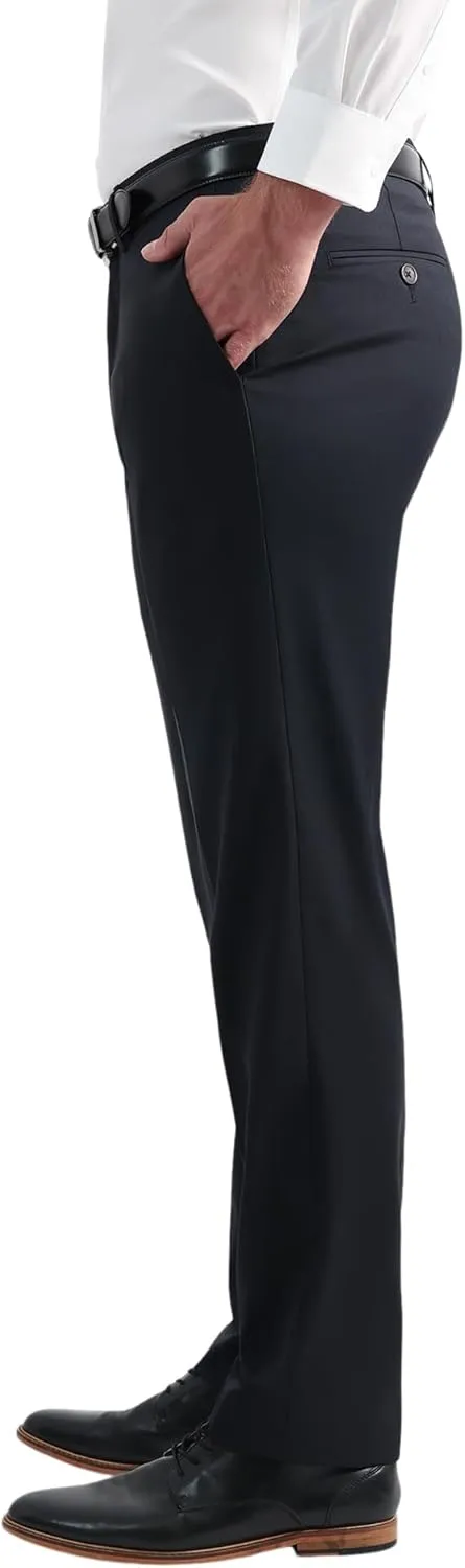 Hagger Men's JMH Premium Wool Tailored Fit Flat Front Suit Separates Pant