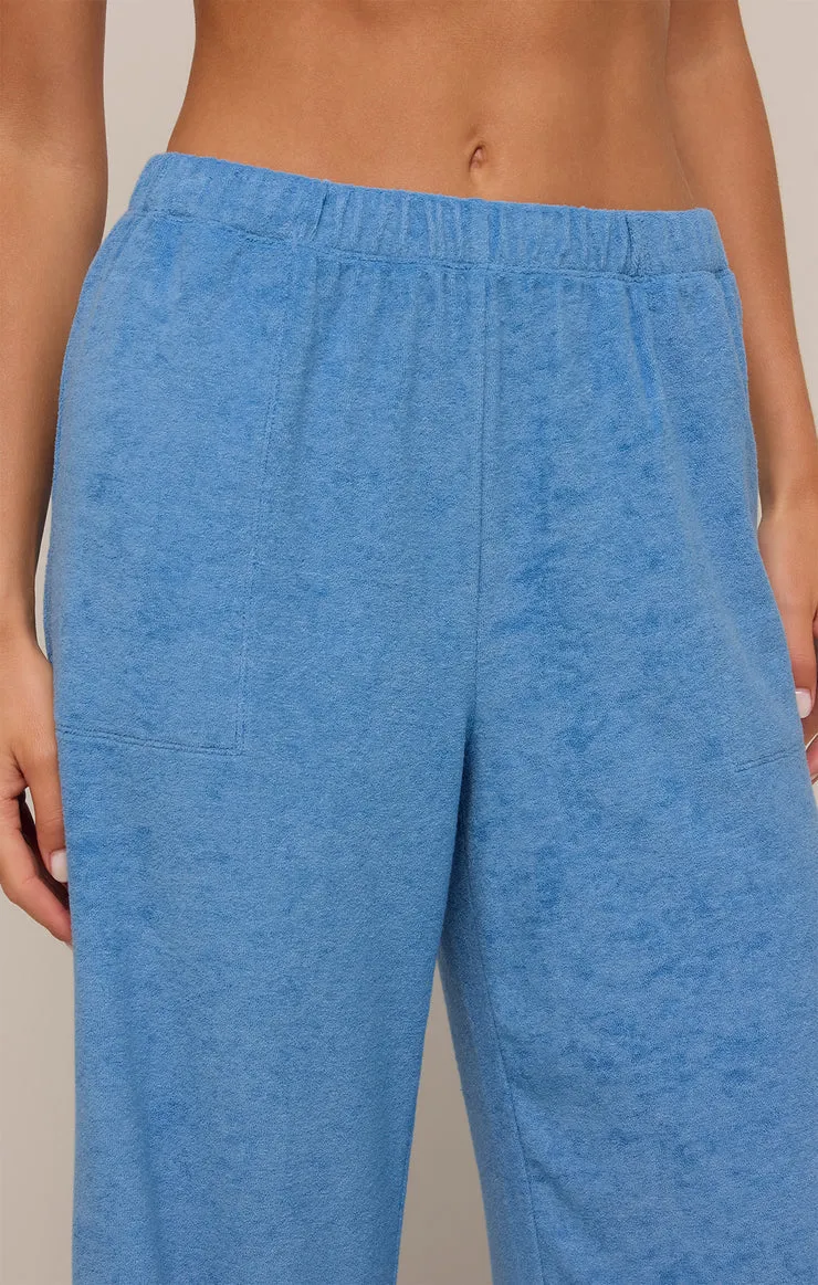 Lets Cruise Terry Pant in Salty Blue
