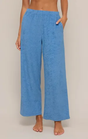 Lets Cruise Terry Pant in Salty Blue