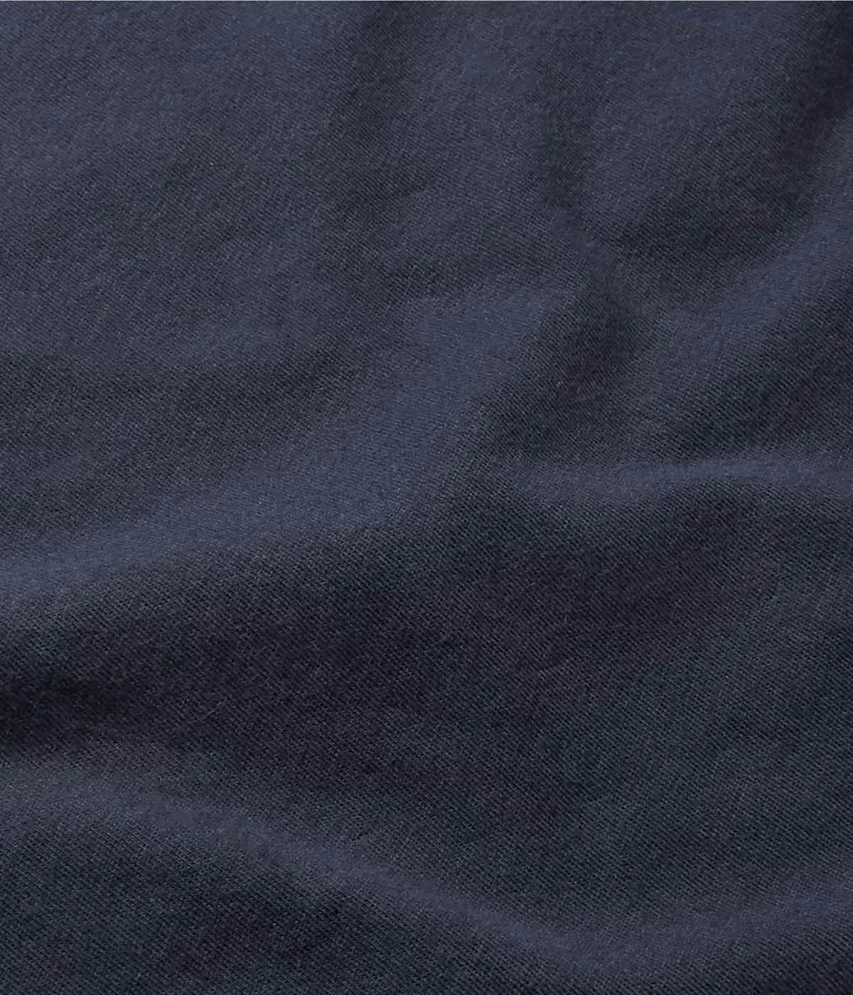 Luxe Lotus Jersey Crew Neck T-Shirt in French Navy