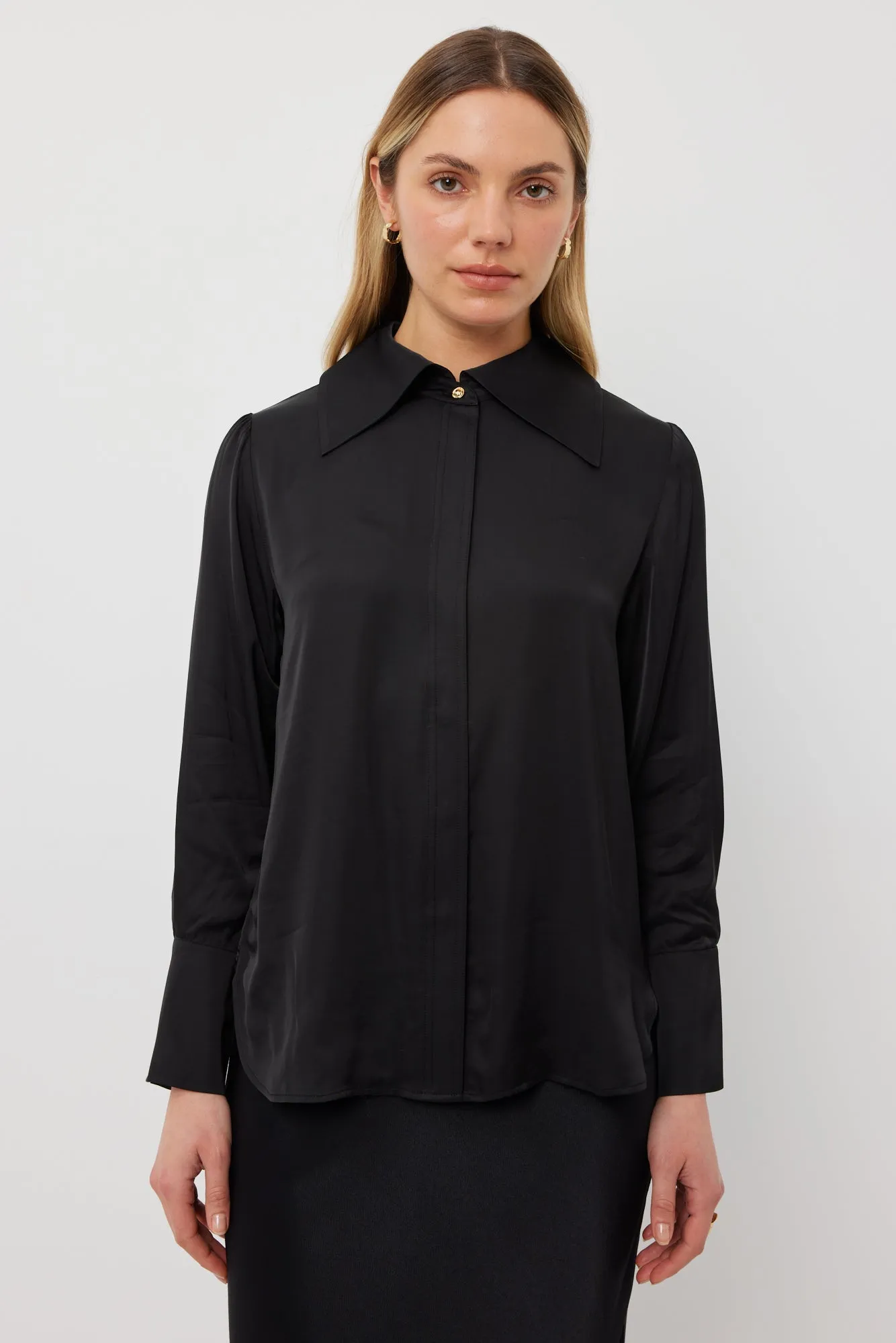 Miller Top | Black Satin