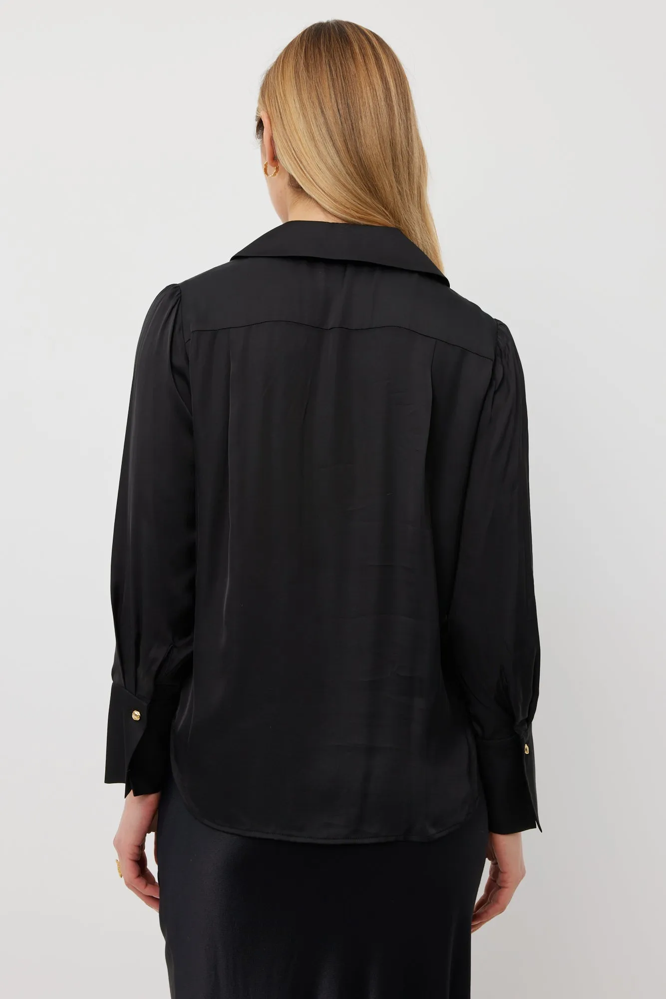 Miller Top | Black Satin