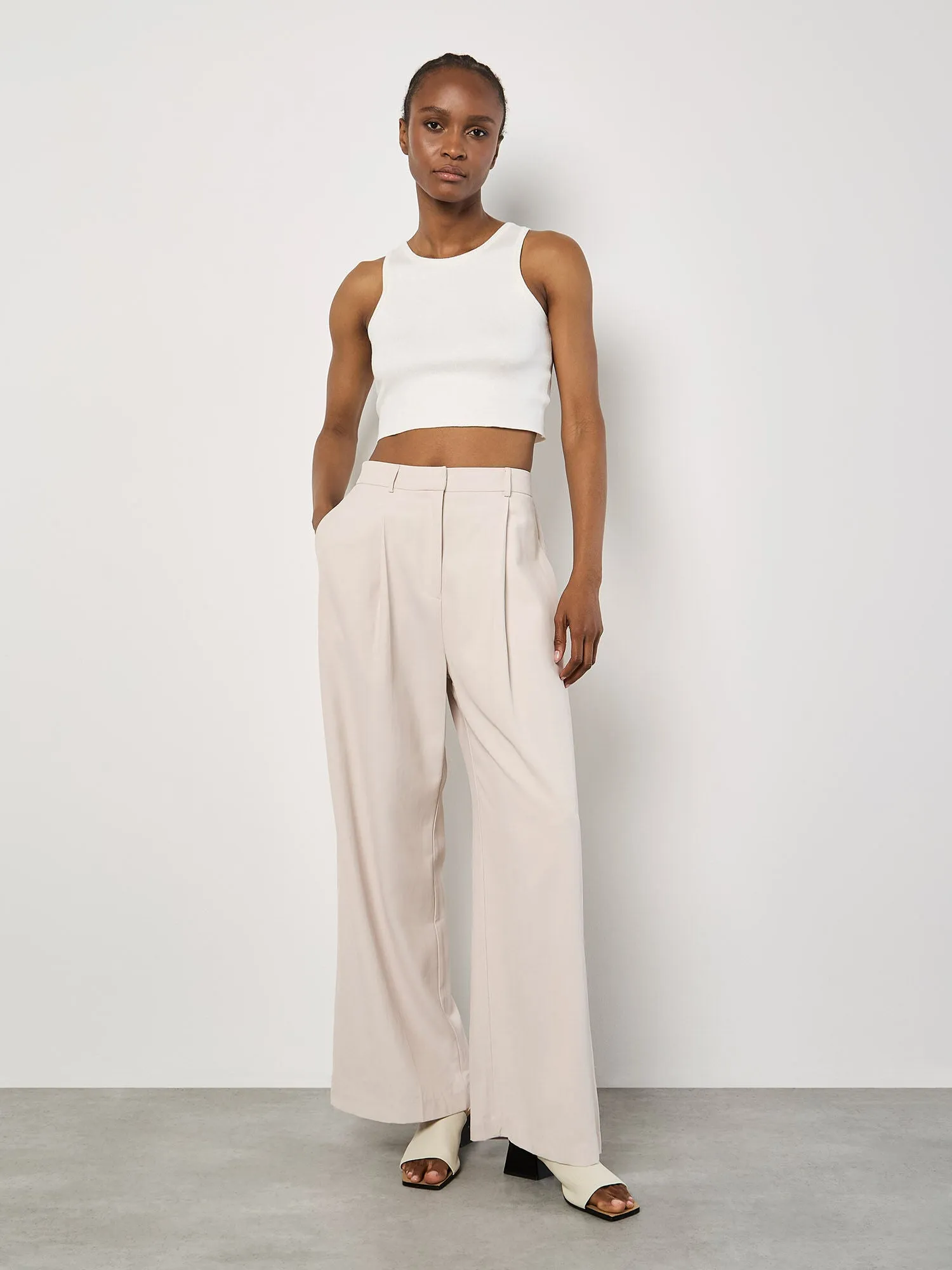 Racer Knitted Crop Top