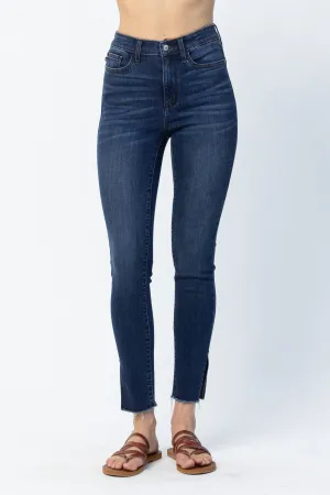 Side slit non distressed Jeans