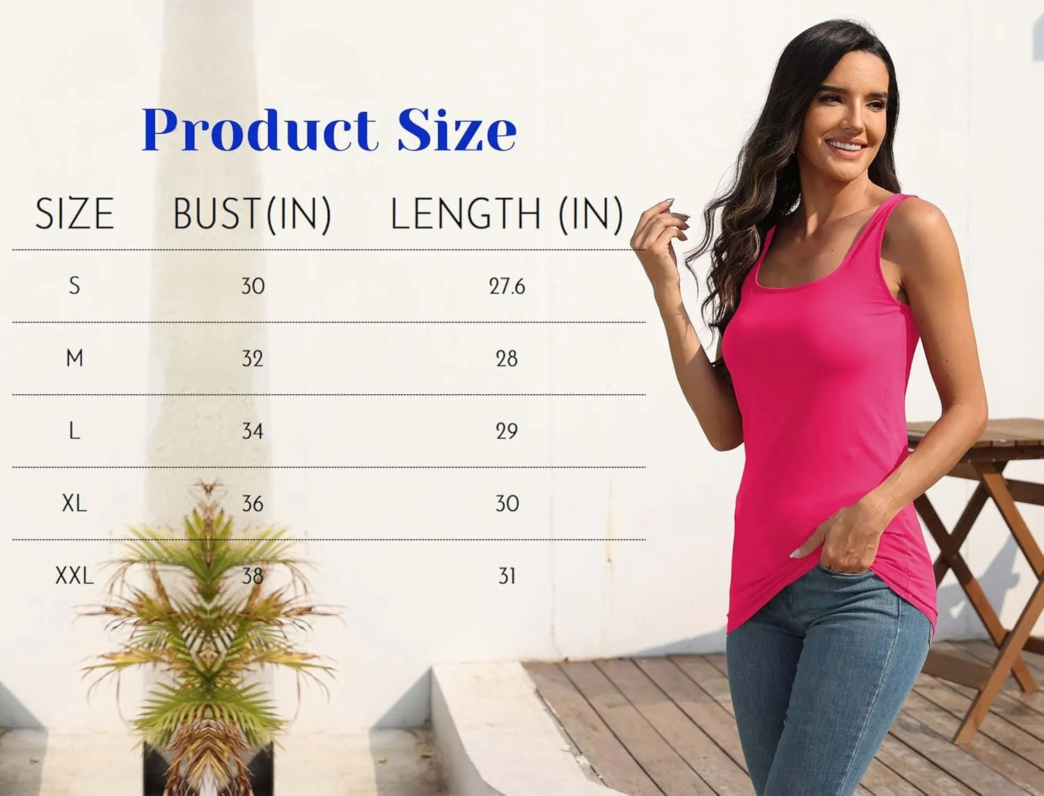 TAIPOVE Square Neck Long Tank Tops for Women Basic Sleeveless Layering Tunic Shirt Ladies Cotton Camis Undershirts 3-Pack